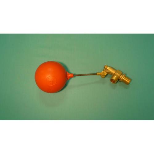 3/4" Brass Valve w/ 1/4" x 4" Stainless Steel Float Arm w/4" Round